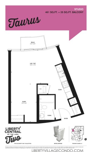 Liberty Central phase 2 floor plan Studio_Taurus